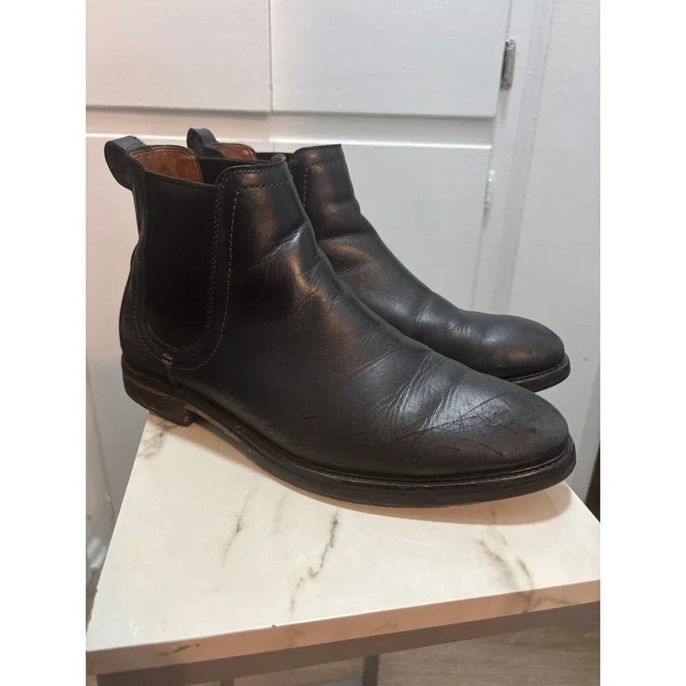 Cole Haan Warner Grand Boots Mens Size 10 Black Water Resistant Leather
